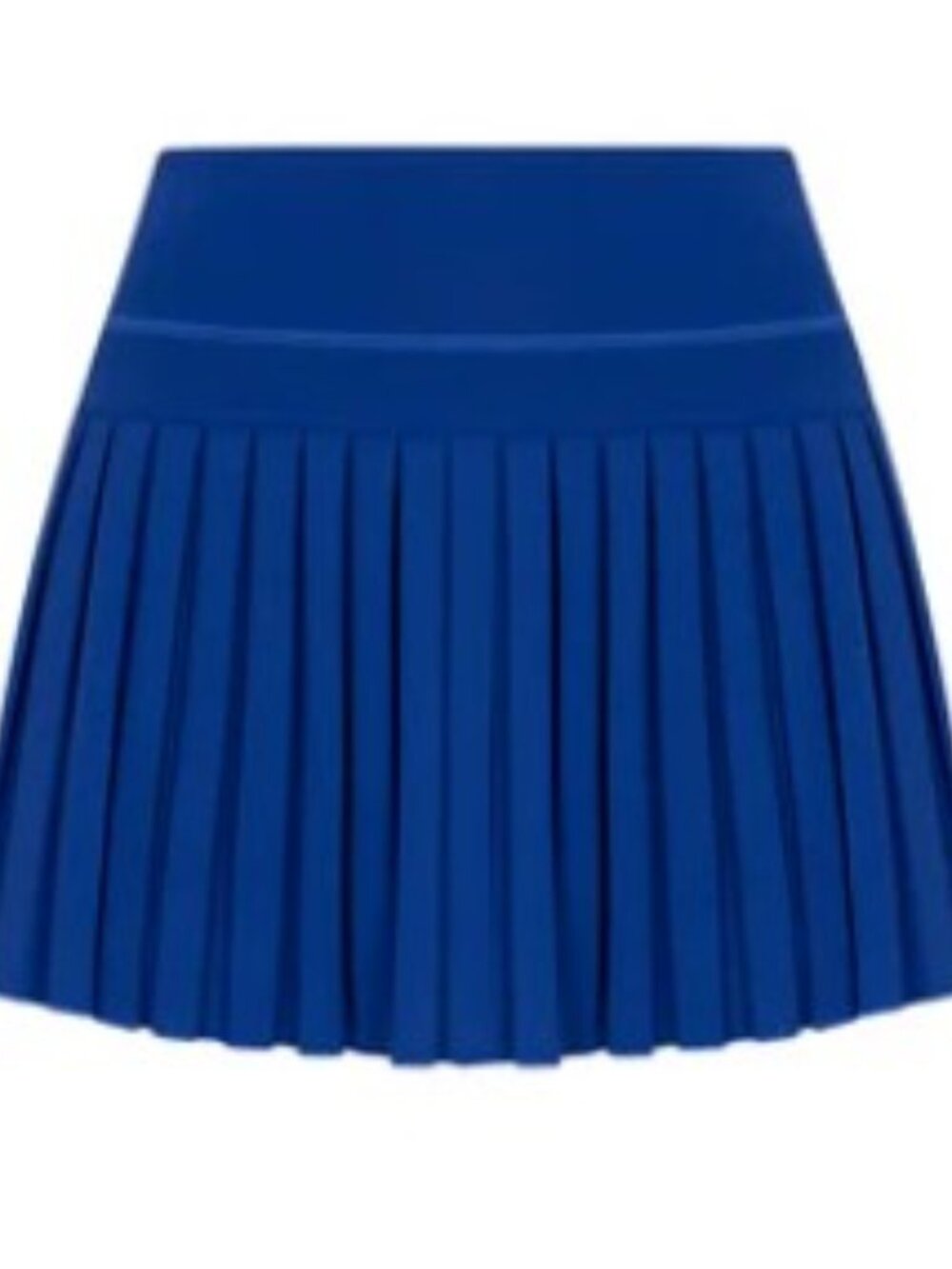 GOLD HINGE Pleated Tennis Skort Mediterranean Blue Built-In Shorts Women's